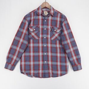 Pendleton Surf Pendleton Shirt Mens S Red Plaid Button Up Long Sleeve Cotton
